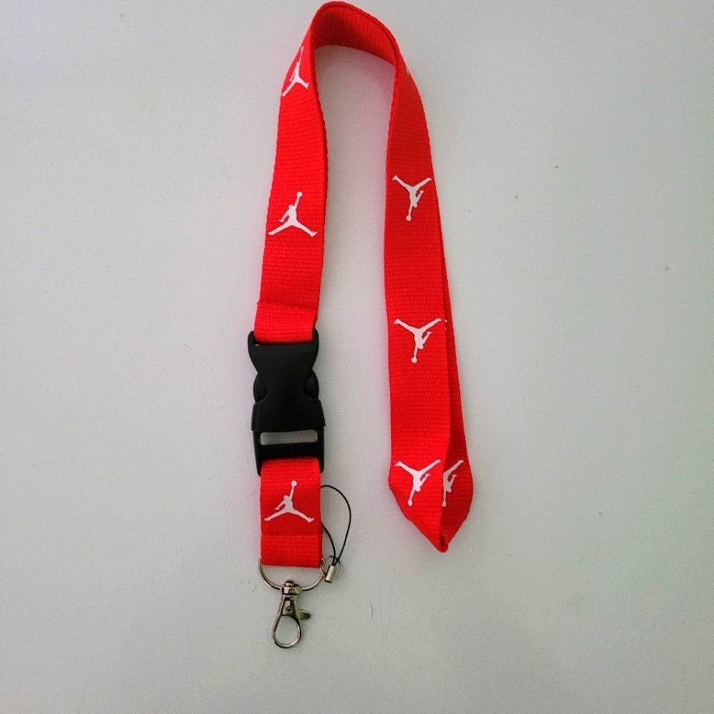 Best Sport Unisex Jordan RedOne Size Logo Lanyard with Metal Clip - Picture 6 of 6